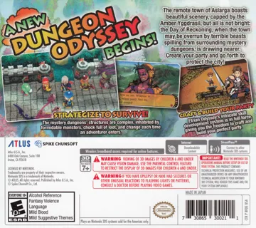 Etrian Mystery Dungeon (Usa) box cover back